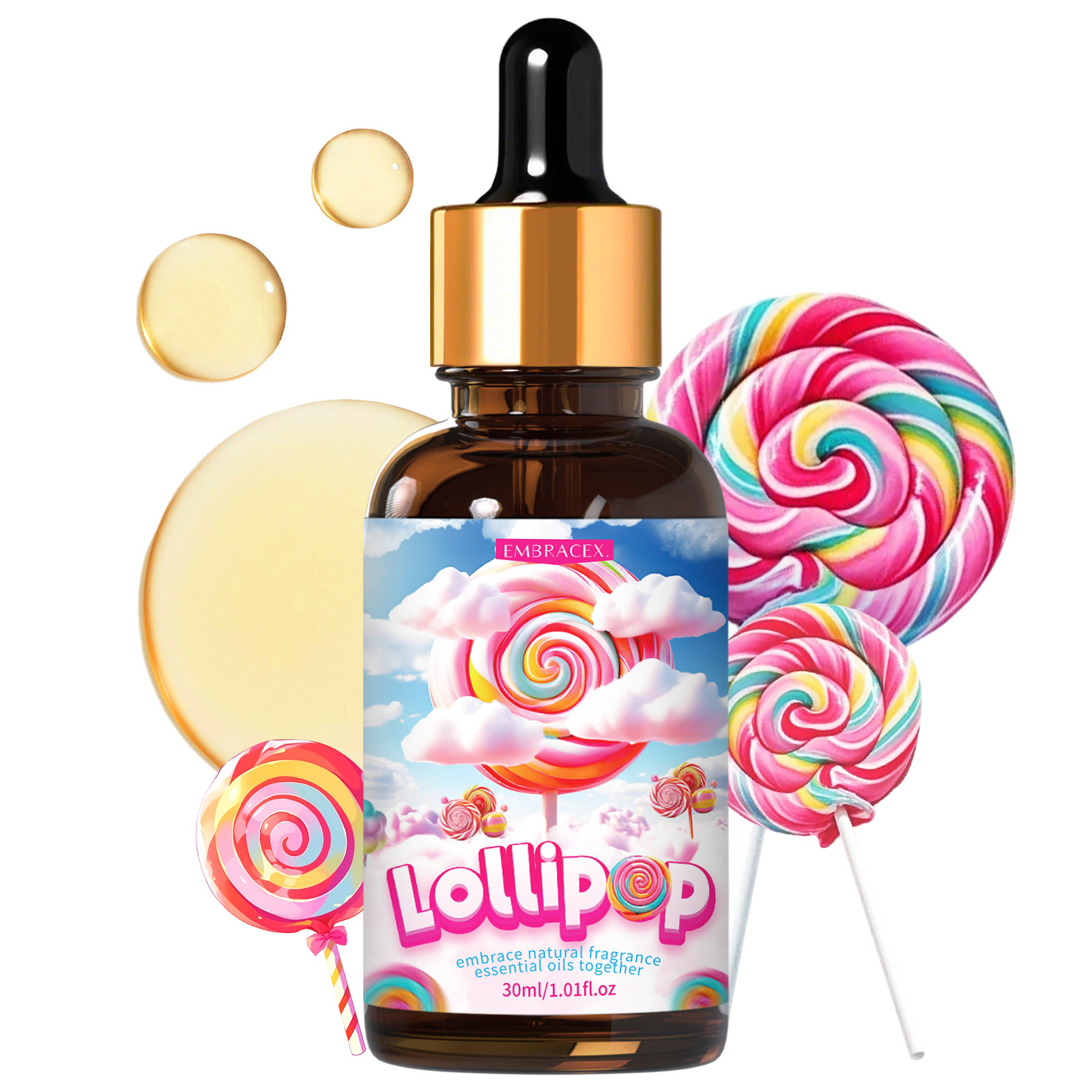 Candle Fragrance Supplies - 30ml Lollipop Fragrance Oils Scent Car