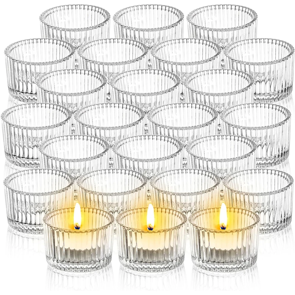 6/12pcs Clear Tealight Candle  - đánh giá và giá Candle Glass Supplies