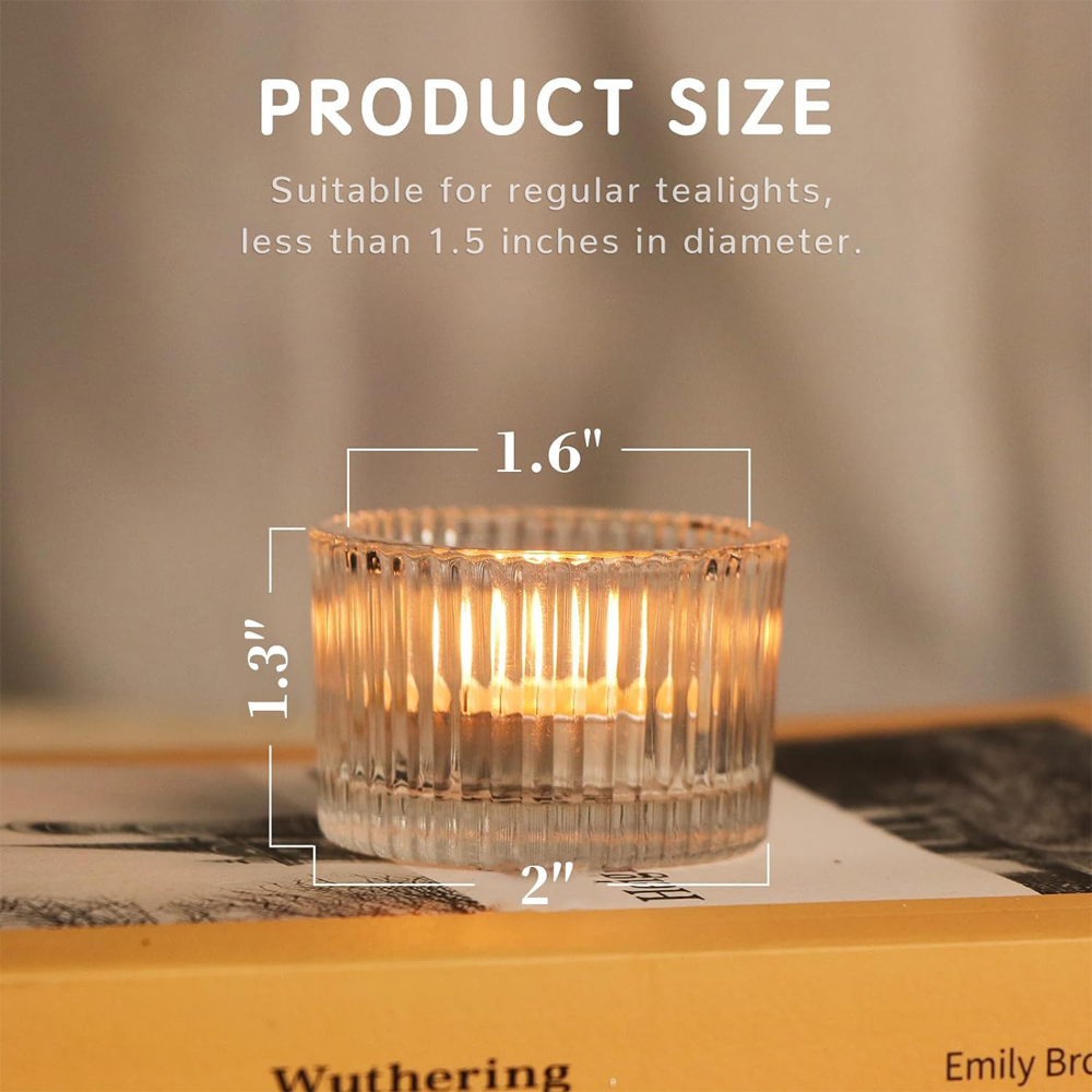6/12pcs Clear Tealight Candle  - đánh giá và giá Candle Glass Supplies