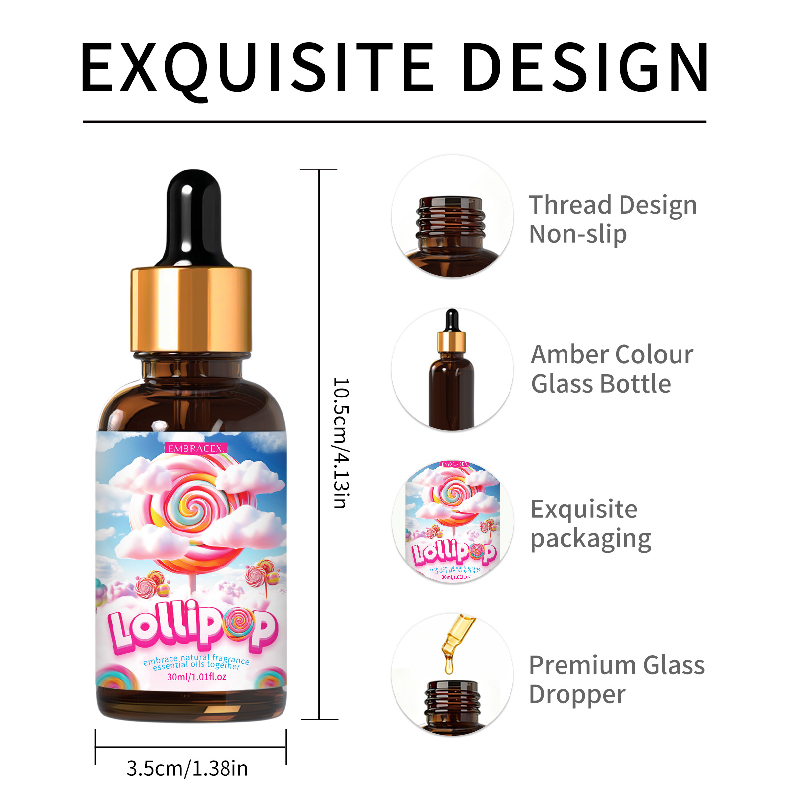 30ml  Lollipop Fragrance Oils  - đánh giá và giá Candle Fragrance Supplies