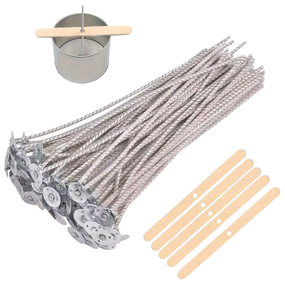55pcs Flower Candle Wick Wood  - đánh giá và giá Candle Supplies Kit