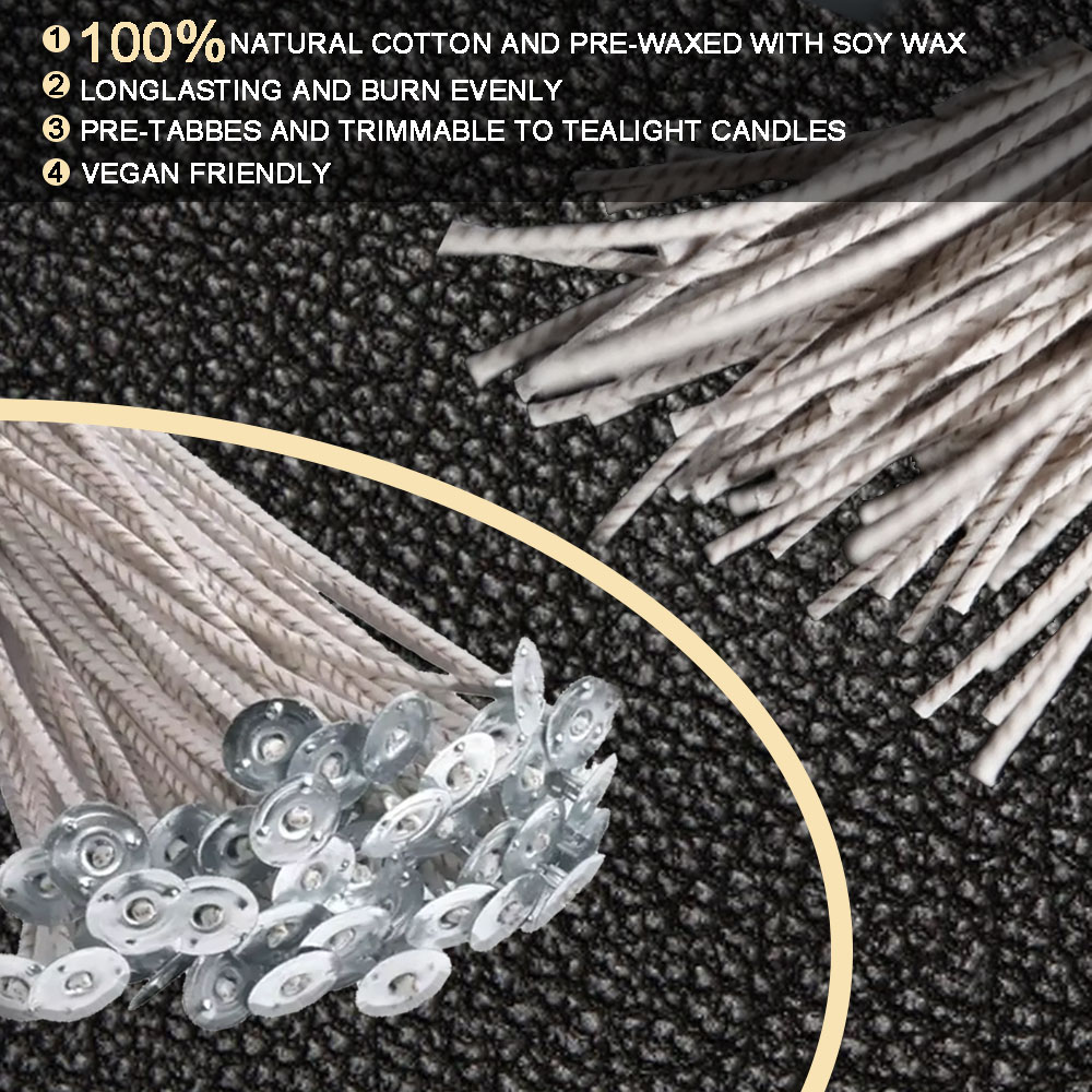 55pcs Flower Candle Wick Wood  - đánh giá và giá Candle Supplies Kit
